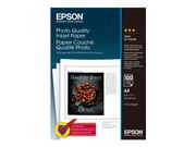 Epson Photo Quality Ink Jet Paper - papir - matt - 100 ark - A4 - 102 g/m² (C13S041061)