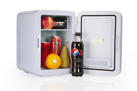 Ontario 10L minikjøleskap,  rosa/ hvitt (ONTTC10P)