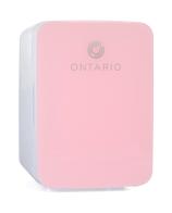 Ontario 10L minikjøleskap, rosa/hvitt