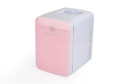Ontario 10L minikjøleskap,  rosa/ hvitt (ONTTC10P)