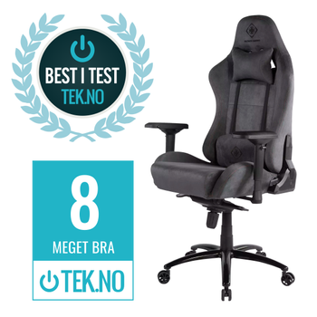 Deltaco GAM-121 Alcantara gamingstol,  mørkegrå (GAM-121-DG)