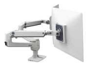Ergotron LX Dual Side-by-Side Arm monteringssett - Patented Constant Force Technology - for 2 LCD-skjermer - hvit (45-491-216)