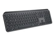 Logitech MX Keys Advanced Wireless Illuminated Keyboard - tastatur - QWERTZ - Tysk - grafitt (920-009403)