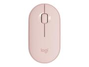 Logitech Pebble M350 - mus - Bluetooth,  2.4 GHz - rosa (910-005717)