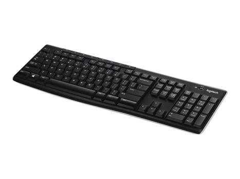 Logitech Wireless Keyboard K270 - tastatur - Russisk Inn-enhet (920-003757)