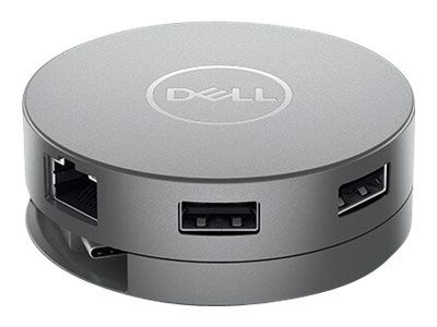 DELL Mobile Adapter DA310 - dokkingstasjon - USB-C - VGA, HDMI, DP, USB-C - 1GbE (DELL-DA310)
