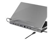 ICY BOX IB-DK2106-C - dokkingstasjon - USB-C - VGA, 2 x HDMI - 1GbE (IB-DK2106-C)