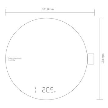 HOTO elegant og smart kjøkkenvekt (QWCFC001)