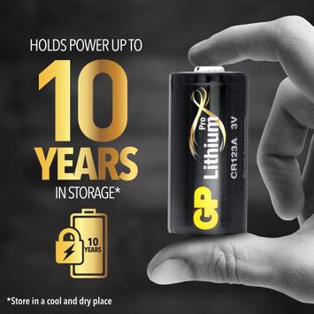 GP Lithium CR123A, 4-pk (102033)