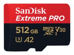 SanDisk Extreme Pro - flashminnekort - 512 GB - microSDXC UHS-I