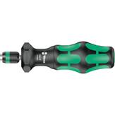 Wera Kraftform Kompakt Turbo 1 19 delers skrutrekkersett med 89mm lange bits og håndtak som firedobler skruhastigheten (05057482001)