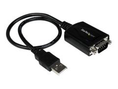 StarTech 1 ft USB to RS232 Serial DB9 Adapter Cable with COM Retention - seriell adapter - USB - RS-232