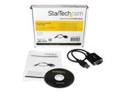 StarTech 1 ft USB to RS232 Serial DB9 Adapter Cable with COM Retention - seriell adapter - USB - RS-232 (ICUSB232PRO)