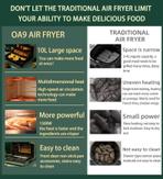 Onemoon OA9 Airfryer 10L 1500W (ONEMOON-OA9)