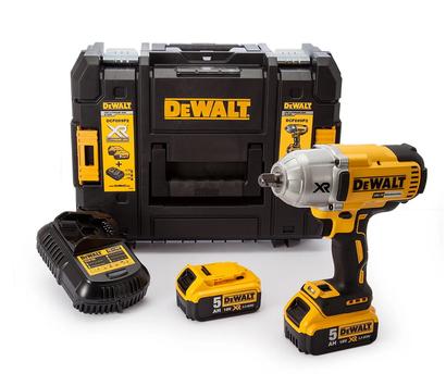 DeWalt DCF899P2 muttertrekker - 2x 5.0Ah 18V XR - 950Nm - med TSTAK-boks (DCF899P2-QW)