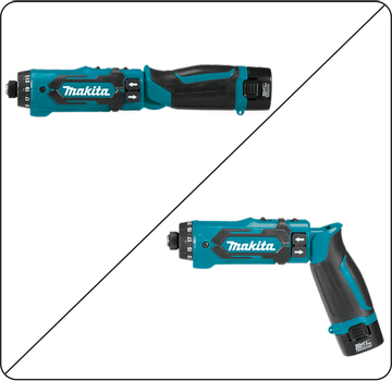 Makita DF012DSE skrutrekker - 7.2V 2x1.5Ah (DF012DSE)