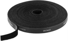 Deltaco Touch fastener tape 5.0 M 9MM BLACK