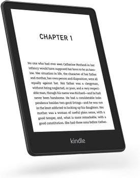 Amazon Kindle Paperwhite Signature Edition uten annonser, 32GB, vanntett 6.8" lesebrett, 300ppi, Wi-Fi, adaptivt lys, USB-C, trådløs lading