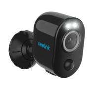 Reolink Argus 3 Pro - svart overvåkningskamera med belysning, 2.4GHz/5GHz Dual-band Wi-Fi, 2560x1440, IP65, oppladbart