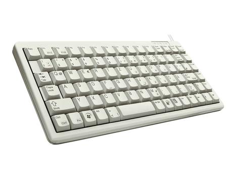 Cherry Compact-Keyboard G84-4100 - tastatur - QWERTY - USA - lysegrå (G84-4100LCMEU-0)