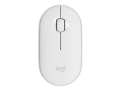 Logitech Pebble M350 - mus - Bluetooth,  2.4 GHz - elfenbenshvit (910-005716)