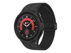 Samsung Galaxy Watch5 Pro - svart titan - smartklokke med sportsbånd - black titanium - 16 GB
