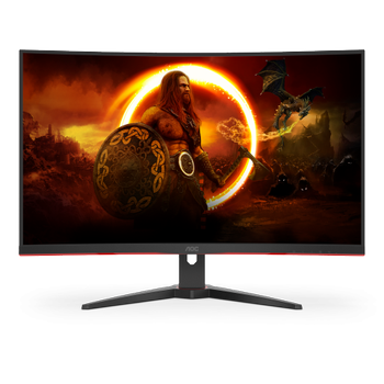 AOC C32G2ZE/ BK 31.5" buet 240Hz Full-HD gamingskjerm,  1ms, FreeSync Premium, DisplayPort,  HDMI (C32G2ZE/BK)