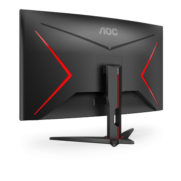 AOC C32G2ZE/ BK 31.5" buet 240Hz Full-HD gamingskjerm,  1ms, FreeSync Premium, DisplayPort,  HDMI, uten høyttalere (C32G2ZE/BK)