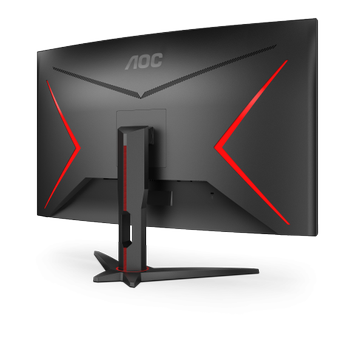 AOC C32G2ZE/ BK 31.5" buet 240Hz Full-HD gamingskjerm,  1ms, FreeSync Premium, DisplayPort,  HDMI, uten høyttalere (C32G2ZE/BK)