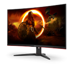 AOC C32G2ZE/ BK 31.5" buet 240Hz Full-HD gamingskjerm,  1ms, FreeSync Premium, DisplayPort,  HDMI (C32G2ZE/BK)