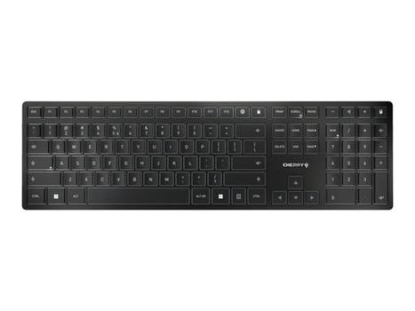 Cherry KW 9100 SLIM - tastatur - QWERTY - Engelsk - Europa - svart, sølv (JK-9100EU-2)