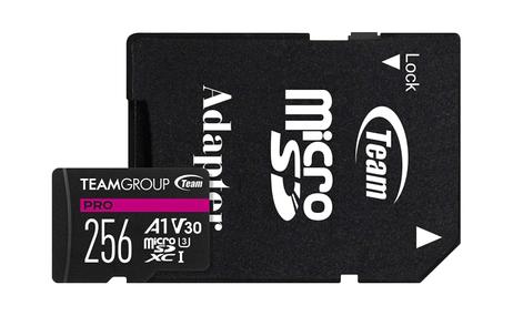 Team Group Pro 256GB microSD A1 U3 V30 (TPUSDX256GIV30A1P03)