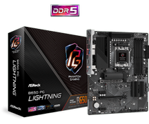 ASRock B650 PG Lightning, ATX AMD AM5, 2.5GbE, 4x DDR5, 1x M.2 PCIe 5.0, 2x M.2 PCIe 4.0, 2x PCIe 4.0 x16, 2x PCIe 4.0 x1