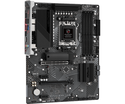 ASRock B650 PG Lightning,  ATX AMD AM5, 2.5GbE, 4x DDR5, 1x M.2 PCIe 5.0, 2x M.2 PCIe 4.0, 2x PCIe 4.0 x16, 2x PCIe 4.0 x1 (90-MXBK20-A0UAYZ)