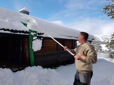 Snowfall genial snømåker for tak - Taksnømåker fjerner snø fra tak uten problem (SM530-V3)