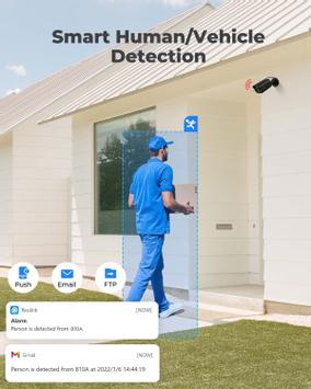Reolink RLC-810A - svart 4K PoE-kamera AI med person-/ kjøretøydeteksjon - strøm og data via nettverkskabel (RLC-810A-BK)