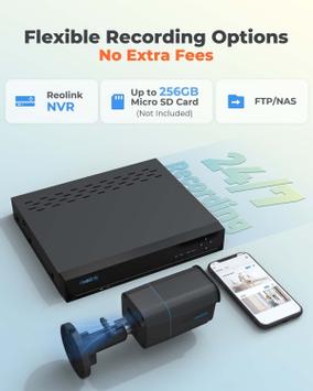 Reolink RLC-810A - svart 4K PoE-kamera AI med person-/ kjøretøydeteksjon - strøm og data via nettverkskabel (RLC-810A-BK)