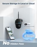Reolink Argus PT 5MP – svart batteridrevet Wi-Fi Pan & Tilt-kamera (Argus-PT-5MP-BK)