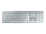 Cherry KW 9100 SLIM - tastatur - Pan Nordic - hvit, sølv (JK-9110PN-1)