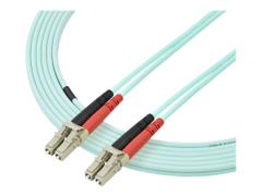 StarTech 5m Fiber Optic Cable - 10 Gb Aqua - Multimode Duplex 50/125 - LSZH - LC/LC - OM3 - LC to LC Fiber Patch Cable - koblingskabel - 5 m - akvamarin