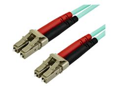 StarTech 7m OM3 LC to LC Multimode Duplex Fiber Optic Patch Cable - Aqua - 50/125 - LSZH Fiber Optic Cable - 10Gb (A50FBLCLC7) - koblingskabel - 7 m - akvamarin