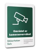 Reolink klistremerke - "Området er kameraovervåket" aluminium - 80x110mm