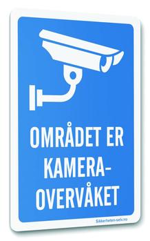 Reolink klistremerke - "Området er kameraovervåket" miljøvennlig plast - 150x200mm (Kameraskilt3)