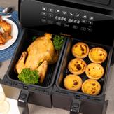 Onemoon D8 Dual Airfryer 8L 1700W - med to skuffer (ONEMOON-D8)