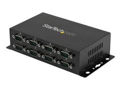 StarTech 8 Port USB to Serial RS232 Adapter - Wall Mount - Din Rail - COM Port Retention - FTDI USB to DB9 RS232 Hub (ICUSB2328I) - seriell adapter - USB 2.0 - RS-232 x 8
