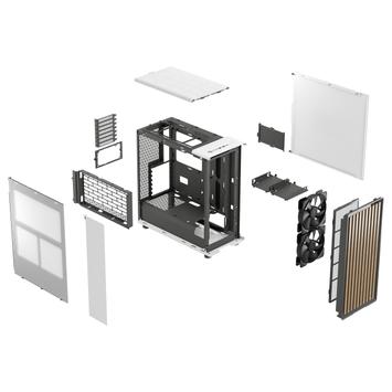Fractal Design North - Chalk White Mesh - mid tower - ATX - Front USB 3.2 Gen 2x2 Type-C (20 Gbps) (FD-C-NOR1C-03)