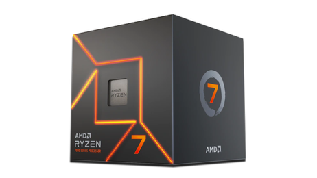 AMD Ryzen 7 7700  - AM5 8 kjerner, 16 tråder, 3.8GHz - 5.3GHz, 40MB Cache, DDR5, PCIe 5.0, 65W TDP, uten kjøler (100-100000592BOX)