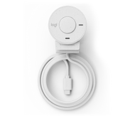 Logitech Brio 300 Full-HD - Offwhite webkamera med automatisk lyskorreksjon,  støydempende mikrofon og USB-C-tilkobling (960-001442)