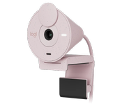 Logitech Brio 300 Full-HD - Rosa webkamera med automatisk lyskorreksjon,  støydempende mikrofon og USB-C-tilkobling (960-001448)