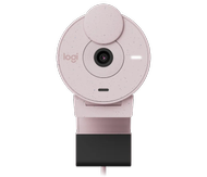 Logitech Brio 300 Full-HD - Rosa webkamera med automatisk lyskorreksjon,  støydempende mikrofon og USB-C-tilkobling (960-001448)
